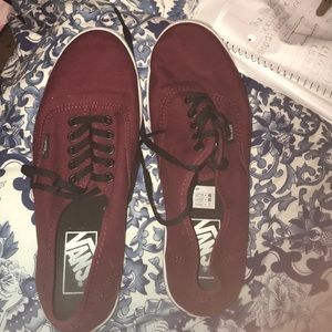 Burgundy Vans